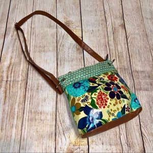 Vintage Oilcloth Crossbody Purse